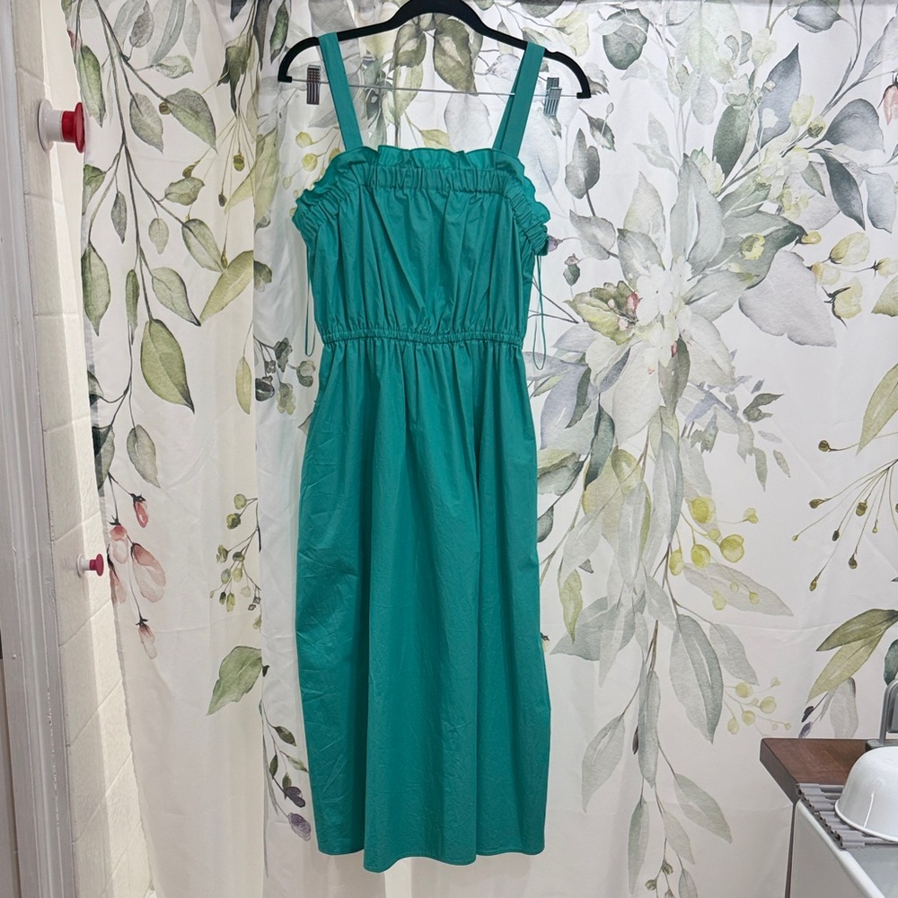 Banana Republic Teal Midi Dress - Picture 2 of 4